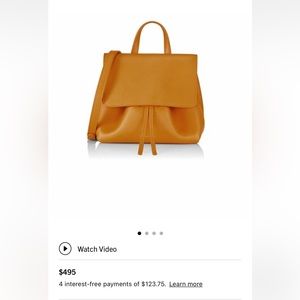 Mansur Gavriel Mini Soft Lady Bag-  Mango